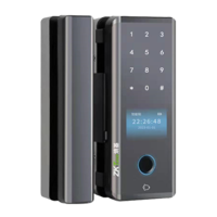 玻璃门蓝牙指纹锁GDL-PFC90